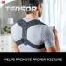Tensor Posture Corrector Adjustable Back Support for Women and Men Helps Promote Proper Posture Black - Buy Online on GoSupps.com