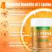 L-lysine Gummies 1000mg, Chewable Lysine Supplement with Vitamin C, D3, K2 & Zinc, Enhance Immunity, Lips & Skin Health, Collagen Growth, Sugar-Free, Gluten-Free, 60 Count (Pack of 2) - Buy Online on GoSupps.com