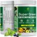 NATURALIME Super Greens, Best Natural Powder Superfood, Whole Foods, Spirulina & Chlorella, Vitamin B12, Non-GMO Vegan Drink, Juice & Smoothie Blend, Enzymes, Probiotics, Acai Berry & Camu Camu.
