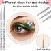 6pc Fine Point Eyeliner Brush Set for Gel and Liquid Eyeliner | Fiber Bristles, Cosmetics Eye Wands - Buy Online on GoSupps.com