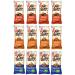 CLIF Grooved butter bar organic energy bar 12 x 50 gram trial package 4 x Peanut Butter 4 x Chocolate Peanut Butter 4 x Chocolate Hazelnut Butter