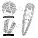 16-Piece Rhinestone Snap Hairpin Set for Women and Girls - Crystal Wedding Hair Clips and Barrettes - Buy Online on GoSupps.com