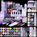 SSProAcryl Acrylic Nail Kit with Drill: Acrylic Nail Powder Kit with Everything for Professionals Acrylic Liquid Nail Brush Nail Forms Gel Nail Polish Kit with U V light for Salon 3D Nail Design Complete set 03