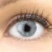 Glamlens Keira Blue Contact Lenses | Strongly Covering Natural Blue | Silicone Hydrogel | Prescription -1.00 | 1 Pair (2 Pieces) | Dia 14.20mm - Buy Online on GoSupps.com