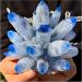 Natural Crystal Rough New Find Sky Blue Phantom Quartz Crystal Cluster Specimen (Size : 400-500g) - Buy Online on GoSupps.com