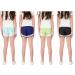 Hind Kids Girls 4-Pack Athletic Running Shorts Set | Green Navy Aqua Black | Size 14-16 - Buy Online on GoSupps.com