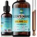 Lions Mane Supplement - Daily Mushroom Supplement for Memory Focus & Clarity - Brain Booster - Lions Mane Tincture for Natural Immune Support - Vegan Organic - 2 Fl oz - Buy Online on GoSupps.com