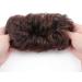 Thick Messy Curly Hair Scrunchie Bun Extension - Black to Dark Auburn | Synthetic Updo Hairpiece for Women & Girls - Buy Online on GoSupps.com