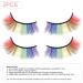 2 Pairs Rainbow Eyelashes 3D Curly Rainbow Eyelashes Fluffy Pride Lashes Skin Friendly Synthetic Eye Lashes Extension - Buy Online on GoSupps.com