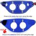 Joyal Dog Harness | Reflective Soft Padded Air-Mesh Breast Dishes for Medium & XL Dogs Royal Blue (55-61cm) - Buy Online on GoSupps.com