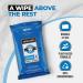 Biodegradable XL Face Wipes with Aloe, Vitamin E & Tea Tree Oil - 25 Count Pack for Men & Women - Ideal for Post-Workout, Camping & Travel - Buy Online on GoSupps.com