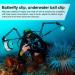 Roundsky Aluminum Scuba Diving Light Torch Ball Joint Arm with 2 Butterfly Mounts for Underwater Photography Camera - Buy Online on GoSupps.com