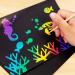 Horizon Group USA Scratch Art Variety Pack - 60 Pcs, Glow in The Dark, Holographic, Rainbow, Die Cut Sheets - Includes 4 Tools - Black Scratch Off Art & Crafts - Buy Online on GoSupps.com