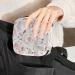 Guantierendiy Pale Pink Peony Flower Sanitary Napkin Storage Bag - Menstrual Cup Pouch & Makeup Organizer - Buy Online on GoSupps.com