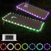 Sensor VersionLED Cornhole Lights, Score Sensing Reactive Lights, Light Up Action LED Cornhole Board Edge and Ring Lights, 7 Color Change, a Cool Addition for Playing Cornhole game at night,2 set