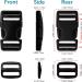 Buckles Straps Set of 1 inch: 10 pcs Quick Side Release Plastic Buckle Dual Adjustable + 12 Yard Black Nylon Webbing Strap Band + 20 pcs Tri-glide Slide Clip  No Sewing Required Heavy Duty Durable 1 inch 31 - Buy Online on GoSupps.com