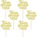 Ercadio 24 Pack Four Ever Wild Cupcake Toppers Gold Glitter Four Ever Wild Cupcake Picks Four Ever Wild Cupcake Decorations for Baby Shower Kids 4th Birthday Theme Party Cake Decoration Supplies Four Ever Wild Gold - Buy Online on GoSupps.com