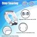 Snore Stopper Solution for Comfortable Sleep - 2 Magnetic Nose Clips & 4 Silicone Dilators (White) - Buy Online on GoSupps.com