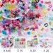 960 Pieces 3D Bear Candy Nail Charms Set | Pink & Black Flower Butterflies for Nail Art & Craft | Includes Tweezer & Brush - Candy Bear 18 Grids - Buy Online on GoSupps.com