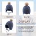 XIAOHAWANG Baby Boys Winter Hat with Velvet Lining and Earflaps - 0-6 Months, Jean Blue - Buy Online on GoSupps.com