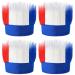Kuscul 4 Pieces Patriotic Hairy Headbands  Red Blue White Crazy Hairy Headband for Adult for Independence Day 4th of July Head Costume Accessories