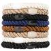 L. Erickson Grab & Go Ponytail Holders Classic Set of Eight - Exceptionally Secure with Gentle Hold