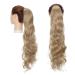 60cm Ash Blonde Ponytail Hair Clip Extension - Natural Wavy Long Hair Piece for Instant Glam - Buy Online on GoSupps.com
