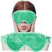 Silk Sleep Mask in Black with Cooling Gel Eye Mask - Natural and Soothing - Buy Online on GoSupps.com