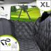 XL Premium Hammock Dog Car Seat Cover - Non-Slip, Water Repellent, Pet Car Seat Protector with Seat Belt and Headrest Covers - X-Large Black - Buy Online on GoSupps.com