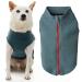 Gooby Zip Up Microfiber Fleece Dog Sweater - Turquoise, Small - Warm Double Layered Microfiber Fleece Step-in Dog Jacket Without Ring Leash - Winter Dog Sweaters for Small Dogs and Medium Dogs Small chest (13.5") Turquoise-Micro
