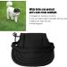 Premium Black XL Dog Baseball Cap with Ear Holes - Sun Protection Hat for Pets | Stylish & Comfortable Dog Sports Hat - Buy Online on GoSupps.com
