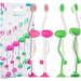 Safari Toddler Toothbrushes 4 Pack for Kids Age 2+ - Children's Toothbrush Set with Flamingo Design - Buy Online on GoSupps.com