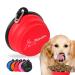 Petsation - dog bowl foldable for on the go the original food bowl dog ideal for the everyday life - 1000 ml+350 ml water bowl - drinking bowl for the dog - travel bowl feeding napf (1000ml+350 ml red) 1000ml+350 ml red red
