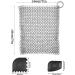 TIMESETL Cast Iron Cleaner Stainless Steel Chainmail Scrubber Cast Iron Skillet Cleaner with Pan Grill Scraper for Skillets Griddles Pans and Woks Set of 3 - Buy Online on GoSupps.com