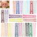 576 Piece Kids Fake Nails Wsimily 24 Colors Nails for Kids Girls Children Short Acrylic Square Round False Nails Full Cover Artificial Fingernails Manicure Decoration for Women Colorful