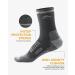 SamSox 2-Pack Merino Wool Hiking Socks - Moisture Wicking Micro Crew Cushion Socks - Made in USA - for Men & Women - Black/Grey - Buy Online on GoSupps.com
