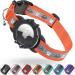 Airtag cat neck band jiarui reflective Air day cat neck band GPS cat neck band with adjustable and bell integrated Apple Air day cats collar suitable for cats puppies s 9-13 inch (23-33cm) orange