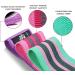 CFX Resistance Hip Bands Set Yoga Straps for Strength Training & Pull-Ups | 3 Colors Green Pink Purple - Buy Online on GoSupps.com