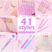 41 Pcs Nail Art Brushes Set | Double Ended Nail Art Pen, Dotting Tools, Dust Brush, Gel Polish & Liner Design Brush for DIY Manicure & Professional Salon Use - Buy Online on GoSupps.com
