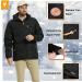 ALPHA CAMP Men's Waterproof Puffer Jacket | Windproof Winter Coat XX-Large Black - Buy Online on GoSupps.com