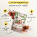 Earths Basket Organic Cacao Powder 250g Peruvian Natural & Pure Theobroma Cacao. Magnesium & Iron - Buy Online on GoSupps.com
