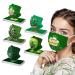 50PCS St Patricks Day Disposable Face_M sks for Adults 3-Layer Breathable Protection Holiday Party Decorations for Women Men