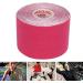 Athletic Kinesiology Tape Cuttable Breathable Sport Recovery Tape 5cm Width for Fitness (Rose Red) - Buy Online on GoSupps.com