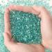 T4U Tumbled Chips Stones Crushed Green Gravels 2 LB Irregular Shaped Natural Rock Pebbles DIY Polished Rocks for Potted Plant Bonsai Vase Fillers Aquarium Decoration Aquarium Gravel Rocks 2 lb Green