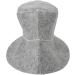 2 Pack Gray Sauna Hats | Thick Water Absorption & Breathable Felt Shower Caps for Men & Women Perfect Bathroom Accessories - Buy Online on GoSupps.com