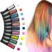 10 Colors Temporary Hair Chalk for Kids - Washable Hair Chalk Comb Dye Makeup Set - Non-Sticky Bright Hair for DIY Parties & Cosplay - Buy Online on GoSupps.com