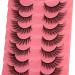 Mavphnee Fox Eye Lashes - Wispy Natural Looking L Curl 18MM Fake Eyelashes for Bratz Cat Eye - Angel Wing Look, Pack of 4 - Buy Online on GoSupps.com
