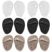 Forefoot cushion bale cushion insholstery forefoot soft high heels insoles reusable shoe inserts gel midfoot cushion for pain and pressure relief for women men 6 pair/12pcs (D) multicolored