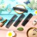 4-Piece Plastic Pocket Hair Combs Set - Fine and Standard Tooth Comb for Hair Cutting, Styling, and Hairdressing - Black Barber Salon Comb for Men and Women - Buy Online on GoSupps.com
