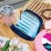 Buy Stylish Storage Bags for Women's Bandages - Boho Stars & Blue Floral Portable Menstrual Inserts Perfect for School & Office - Buy Online on GoSupps.com